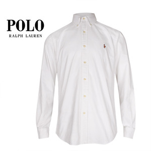폴로 포니로고 자수 커스텀핏 옥스포드 셔츠 (710792041001)
